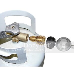 DOZYANT Propane Tank Adapter Converts POL LP Tank Service Valve to QCC1/Type1 Hose or Regualtor - Old to New.
