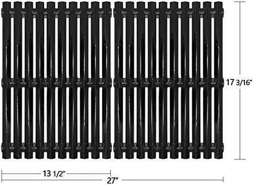 Hongso Repair Kit Replacement Parts for Sunbeam, Nexgrill, Grill Master 720-0697 Gas Grill Models Porcelain Steel Grill Grates, Stainless Steel Burner Tubes & Heat Plates