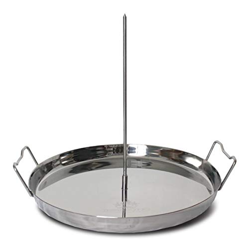 Trompo King Stainless Vertical Skewer, Barbecue Grill Stand, Great for Tacos Al Pastor, Shawarma, Brazilian Churrasco, Whole Chickens, Kabobs, and Many Other Delicious Dishes That Require Skewers!