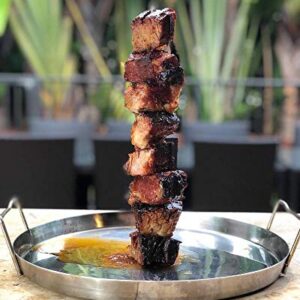 Trompo King Stainless Vertical Skewer, Barbecue Grill Stand, Great for Tacos Al Pastor, Shawarma, Brazilian Churrasco, Whole Chickens, Kabobs, and Many Other Delicious Dishes That Require Skewers!