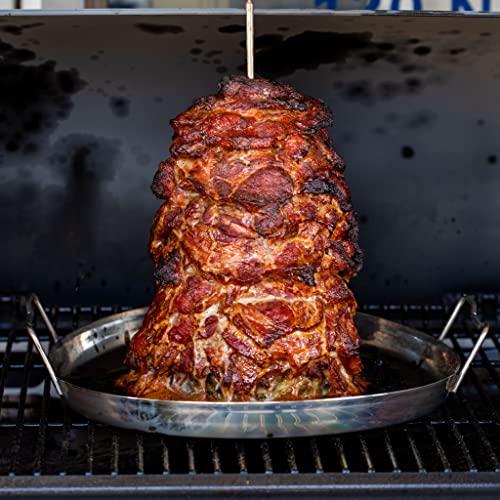 Trompo King Stainless Vertical Skewer, Barbecue Grill Stand, Great for Tacos Al Pastor, Shawarma, Brazilian Churrasco, Whole Chickens, Kabobs, and Many Other Delicious Dishes That Require Skewers!