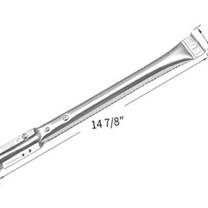 Votenli S9116A(3-Pack) S1678A (3-Pack) 15 1/16" Stainless Steel Heat Plate,Crossover Tubes and Burner Replacement for Gas Grill Models Charbroil 463722313, Charbroil 463722314 and Charbroil 463742111