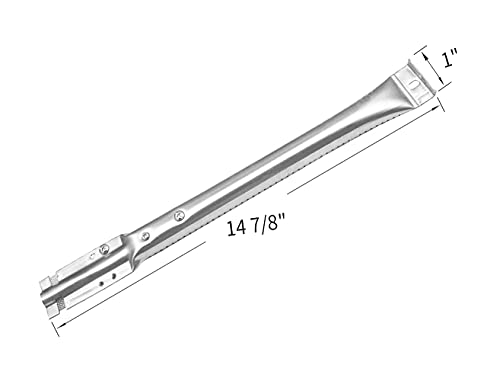 Votenli S9116A(3-Pack) S1678A (3-Pack) 15 1/16" Stainless Steel Heat Plate,Crossover Tubes and Burner Replacement for Gas Grill Models Charbroil 463722313, Charbroil 463722314 and Charbroil 463742111