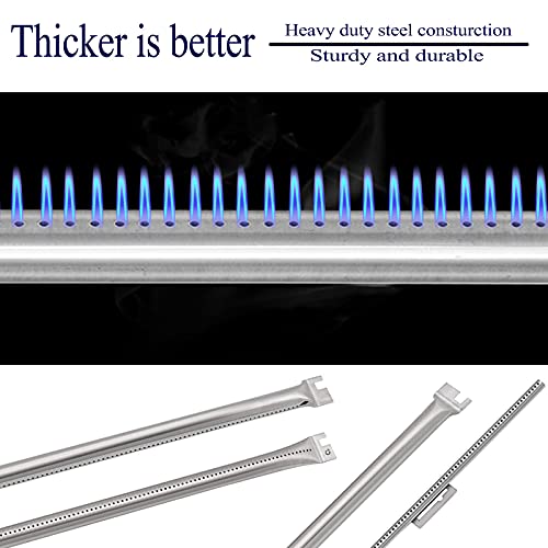 Grill Burner Tube Replacement for Weber Genesis Series 1000 1000LX 2000 2000LX 3000 3000LX 4000 4000LX 5000 5000LX, Genesis Gold and Platinum 3609(pre-2002), Platinum I/II, Weber 7506 Burner Pipe Set