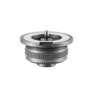 campingmoon portable butane gas stove adapter, input: screw-on gas tank, output: camping integrated gas stove, camping butane gas tank connector converts to screw-on tank connector,z13