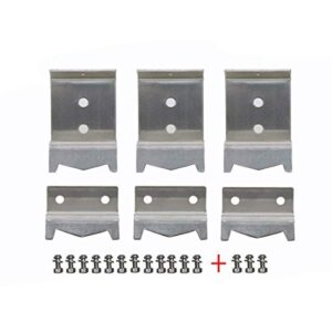 Votenli S9505A (3-Pack) Replacement Parts for Chargriller 3001 3030 4000 5050 5072,5252, 5650,4208 Stainless Steel Burner and Stainless Steel Heat Plates