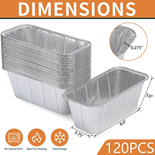 MMonDod 120 Pack Aluminum Foil Tray Drip Pan Liners Compatible with Blackstone Grills for 17" 22" 28" 30" 36" Griddles, Heavy-Duty Disposable Grease Cup Liners