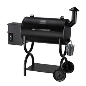 z grills zpg-550b wood pellet smoker grill, auto temperature control, 553 sq in cooking area, 8 in 1 grill for outdoor bbq, black