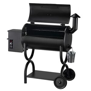 Z GRILLS ZPG-550B Wood Pellet Smoker Grill, Auto Temperature Control, 553 sq in Cooking Area, 8 in 1 Grill for Outdoor BBQ, Black