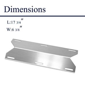 Folocy BBQ Gas Grill Replacement Parts, Stainless Steel Heat Plate Shield Heat Tent Burner Cover Kit for Jenn-Air 720-0062, Members Mark 720-0586A, Nexgrill 720-0063, Costco Kirland, 17 3/4" X 6 3/8"