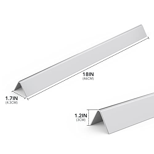 Stanbroil 18 Inch Flavorizer Bars for Weber Summit 400 Series - Stainless Steel Hot Plate for Weber Summit E/S 450/440/460/470 Gas Grills With a Smoker Box - Replacement Parts for Weber 67668, 8 PCS