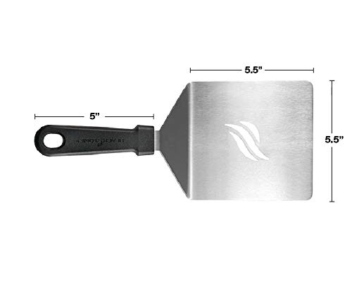 Blackstone 5047 Burger Spatula Heavy Duty Plastic Handle Large Stainless Steel Food Grade Flat Top Griddle Accessories-Hamburger Pancake Flipper– Grill Scraper Utensil for Home Kitchen Restaurants