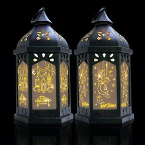 shymery ramadan lantern lights, 14 in ramadan decorations for home – ramadan gifts for kids – ramadan decorations for table, wall, outdoor & eid decor