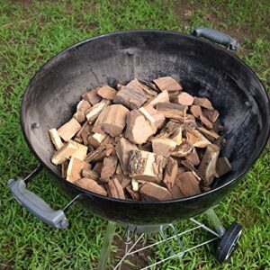 Camerons All Natural Alder Wood Chunks for Smoking Meat -420 Cu In Box, Approx 3.5 Pounds - Kiln Dried Large Cut BBQ Wood Chips for Smoker - Barbecue Chunks Smoker Accessories - Grilling Gifts for Men