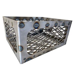 brinkmann trailmaster hybrid charcoal basket – vertical or horizontal (fire box basket) hybrid