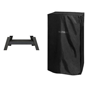 masterbuilt mb20101114 universal leg extension kit, black & mb20080210 electric smoker cover, 40 inch, black