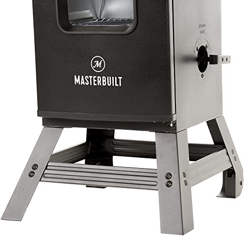 Masterbuilt MB20101114 Universal Leg Extension Kit, Black & MB20080210 Electric Smoker Cover, 40 inch, Black