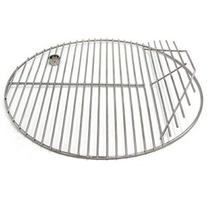 hongso 19.5″ 304 stainless steel round cooking grill grates cooking grid for akorn kamado ceramic grill, pit boss k24, louisiana grills k24, char-griller 16620 and other 20 inch charcoal grill, scg195