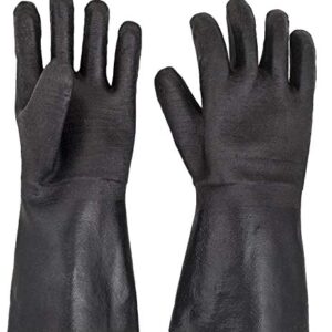 G & F Products 8119-13Inch Cooking Gloves Food Safe No BPA Insulated Waterproof, Oil Proof Heat Resistant BBQ, Smoker, Grill, and Outdoor Neoprene Material, 13 Inch Long, Black