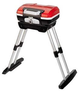 cuisinart cgg-180 cgg180 propane, 22″ h x 17.6″ w x 11.8″ l, petit gourmet portable gas grill with versastand, red