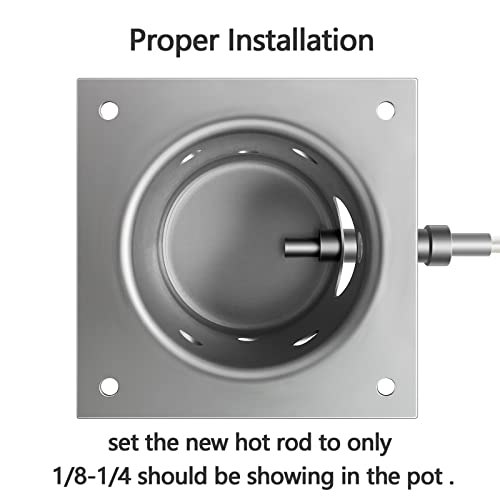 Fire Burn Pot and Hot Rod Ignitor Kit for Traeger and Pit Boss Wood Pellet Grill Parts Replacement