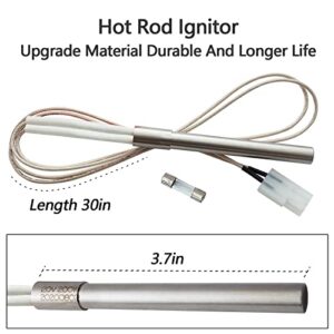 Fire Burn Pot and Hot Rod Ignitor Kit for Traeger and Pit Boss Wood Pellet Grill Parts Replacement