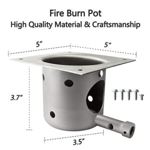 Fire Burn Pot and Hot Rod Ignitor Kit for Traeger and Pit Boss Wood Pellet Grill Parts Replacement