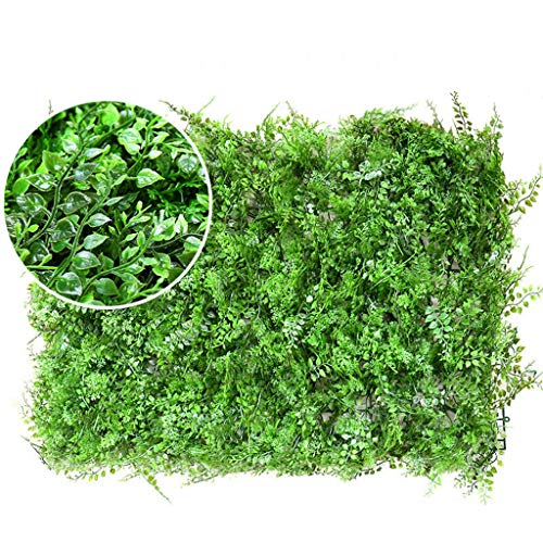 Xewnegping XEWNEG Garden Artificial Hedges Panels, Green Fake Grass Mat Privacy Shield, Lightweight and Waterproof UV Protection, for Outdoor Wedding Wall Decoration (Color : C)