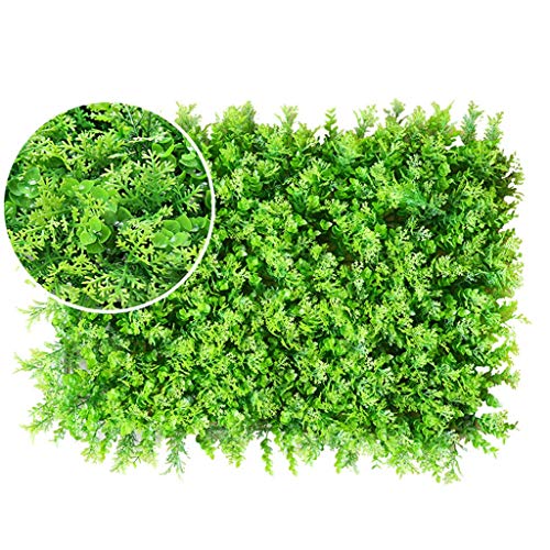 Xewnegping XEWNEG Artificial Hedges Panels, Outdoor Grass Greenery Privacy Fence Screen,Faux Plant Wall Backdrop for Home Garden Backyard Wedding Decoration (Color : B)