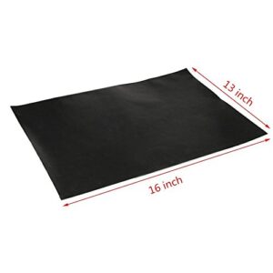 On'h BBQ Grill Mat - Set of 3 Heavy Duty Non-Stick for Ribs Shrimps Steaks Burgers Vegetables Reusable for Gas Charcoal Electric Grill Ovens Best Grilling Accessories