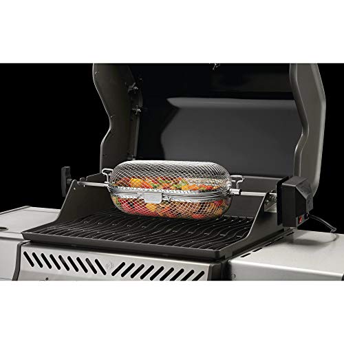 Napoleon 64000 Rotisserie Basket Grill Accessory, Stainless Steel