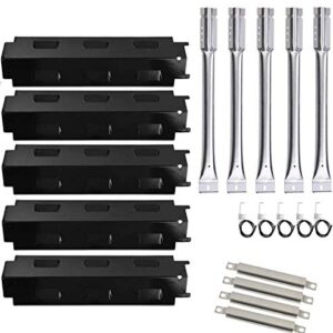 Grill Replacement Parts for Charbroil 463230515 463230514 463239915 Grills, Grill Burner, Heat Plate Shield, Crossover Tubes, Ignitor Repair Kit for Charbroil 463230512 463230513 463230511 Gas Grills