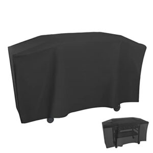 Jungda Grill Cover for Royal Gourmet 8-Burner Gas Grill,Outdoor Flat Top Grill Cover,Waterproof Gas Grill Cover - 91 X 28 X 38 Inch