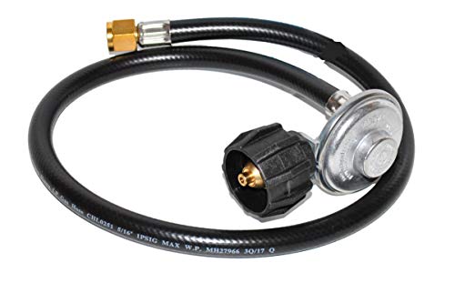 Weber 65909 30" LP QCC1 Hose/Regulator for Genesis Years 2011-2017 with Front Mounted Controls