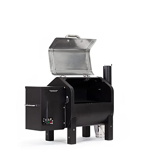 Green Mountain Trek Wi-Fi Controlled Portable Wood Pellet Tailgating Grill - Small Smoker Grill for BBQ, Camping, Tailgating, RV