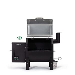 Green Mountain Trek Wi-Fi Controlled Portable Wood Pellet Tailgating Grill - Small Smoker Grill for BBQ, Camping, Tailgating, RV