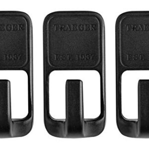 Traeger Pellet Grills BAC536 Magnetic Aluminum Tool Hooks Accessory, Black