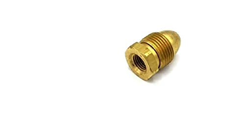 H0MEpartss Male POL Left Hand CGA-510 - Female 1/4" NPT FPT Propane Adapter Full Flow Brass