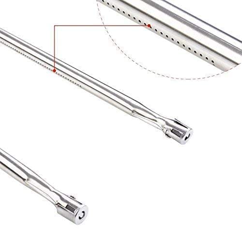 GasSaf 21.5 inch Flavorizer Bar and 27 inch Burner Tube Set Replacement for Weber Spirit E-210, S-200, S-210, E-210NG, Genesis Silver A, Spirit 500, Parts Kit Replace for Weber 7534 &7507