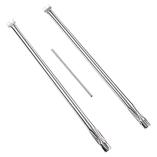 GasSaf 21.5 inch Flavorizer Bar and 27 inch Burner Tube Set Replacement for Weber Spirit E-210, S-200, S-210, E-210NG, Genesis Silver A, Spirit 500, Parts Kit Replace for Weber 7534 &7507