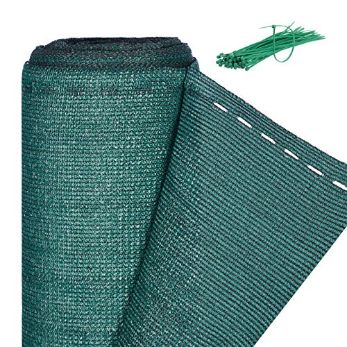 Relaxdays 10028084_1140, Green Fence, Privacy Shield for Fences & Railing, HDPE Net, UV-Resistant, Weatherproof, 1.2 x 6 m, 1,2 x 6 Meter