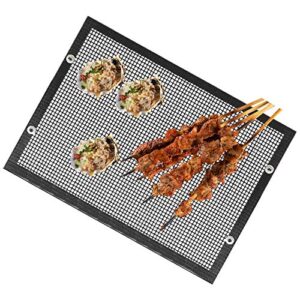 eurobuy bbq mesh grill bags,non-stick high temperature resistance reusable grilling pouches outdoor picnic tool easy to clean