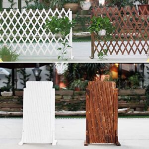 LIXIONG Garden Fence Screen Patio Expanding Fence Solid Wood Plant Palisades Flower Bed Animal Barrier Restaurants Hotels Privacy Screen，4 Size (Color : A, Size : 70x160cm)