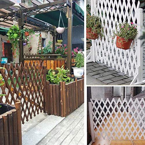 LIXIONG Garden Fence Screen Patio Expanding Fence Solid Wood Plant Palisades Flower Bed Animal Barrier Restaurants Hotels Privacy Screen，4 Size (Color : A, Size : 70x160cm)