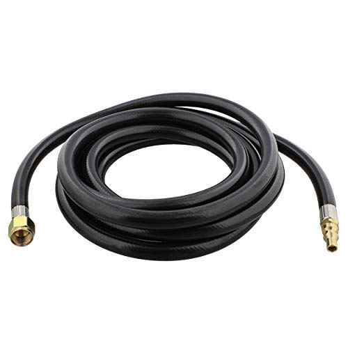 Dumble Low Pressure Regulator Hose, 12ft Rubber - Low Pressure Propane Regulator Hose for LP Gas Low PSI Regulator Hose