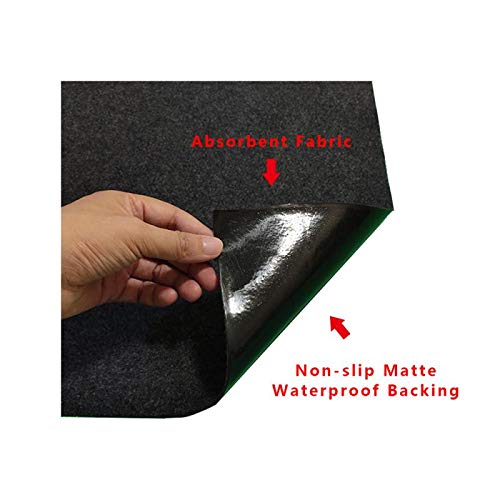 Under The Grill Protective Deck and Patio Mat, 36 x 48 inches, Use This Absorbent Grill Pad Floor Mat for Your BBQ Grilling Gear Gas Electric Grill Without Grease Splatter and Other Messes