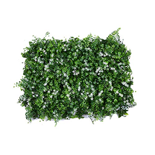 canjoyn Artificial Boxwood Panels Topiary Hedge Plants Artificial Greenery Fence Panels for Greenery Walls,Garden,Privacy Screen,Backyard,Outdoor, Indoor, Garden, Fence, Backyard and Home Décor (G)