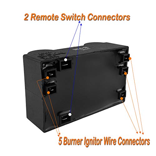 BBQ Future Universal 5 Spark Generator Push Button Switch Electric Igniter Fit Grills with Up to 4 Main Burners Plus A Side Burner -Char-Broil Surefire Ignition Systems and Other