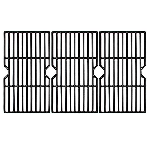 Hongso 16 7/8" Polished Porcelain Coated Cast Iron Grill Grates Replacement for Charbroil 463432215, 463436213, 463436214, 463436215, 463441312, 463441514, Thermos 461442114 Grills, PCH763