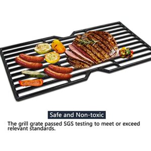 Hongso 16 7/8" Polished Porcelain Coated Cast Iron Grill Grates Replacement for Charbroil 463432215, 463436213, 463436214, 463436215, 463441312, 463441514, Thermos 461442114 Grills, PCH763